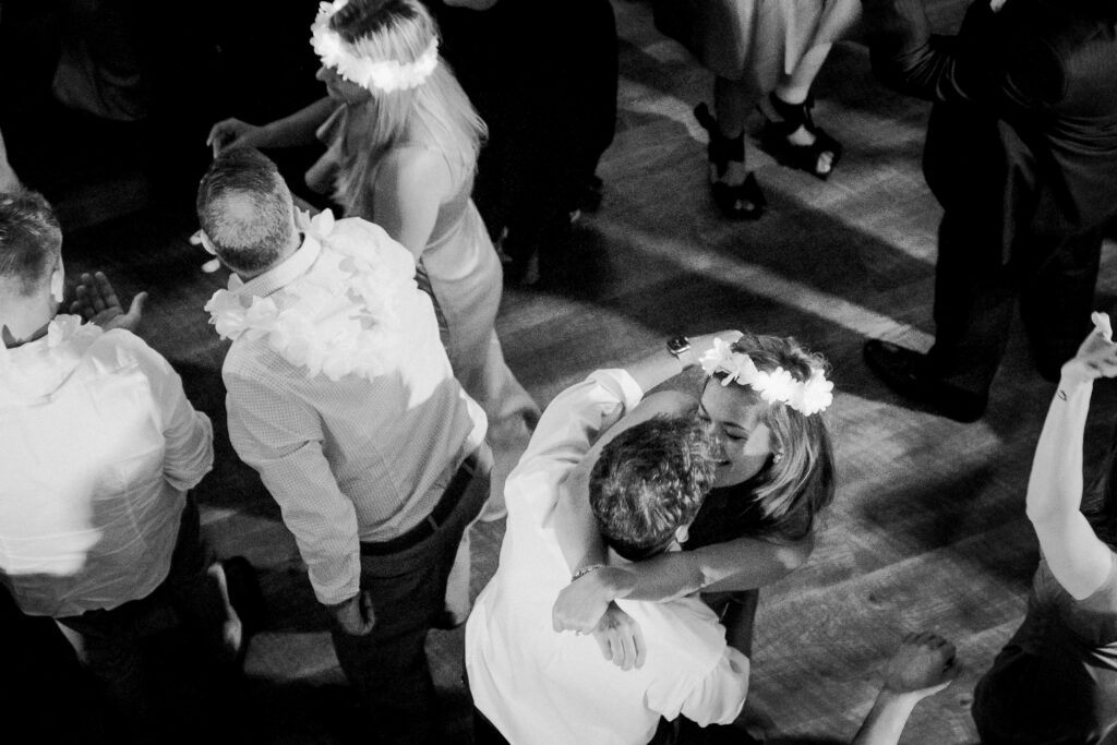 Couple dancing at wedding reception, photographed by Dallas Wedding Photographer, Bethany Erin Photography. 