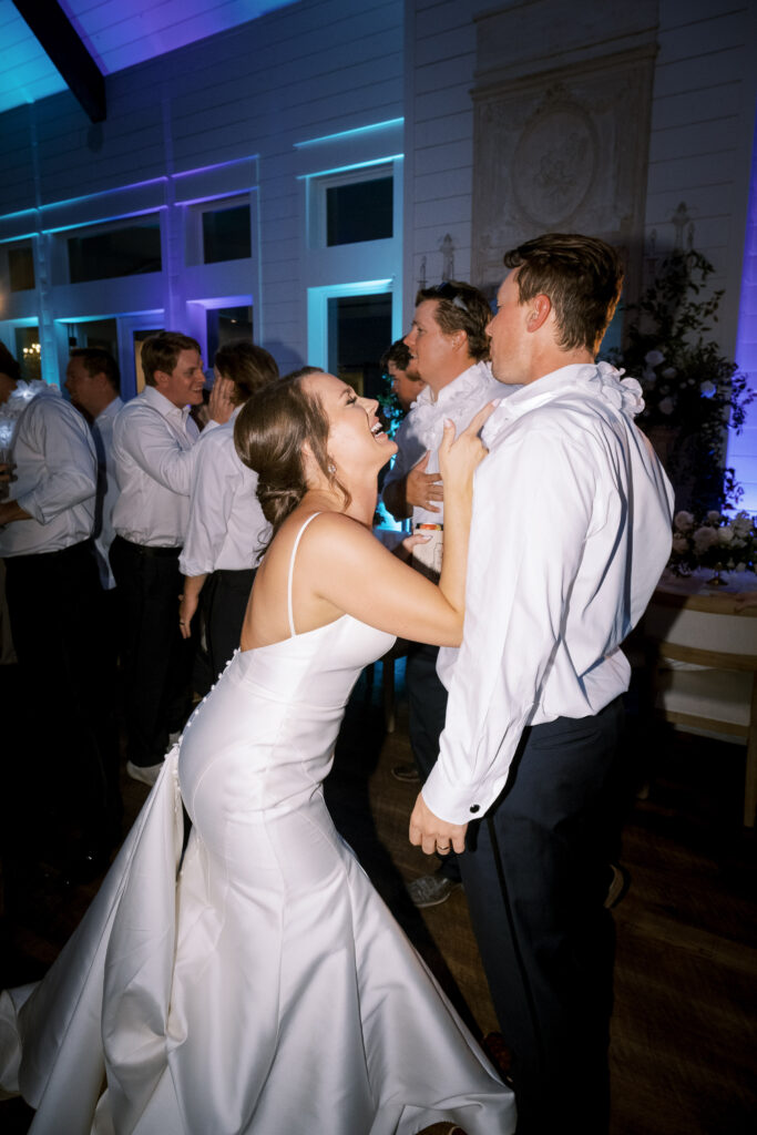 Bride and groom dancing photographed by Dallas Wedding Photographer, Bethany Erin Photography. 