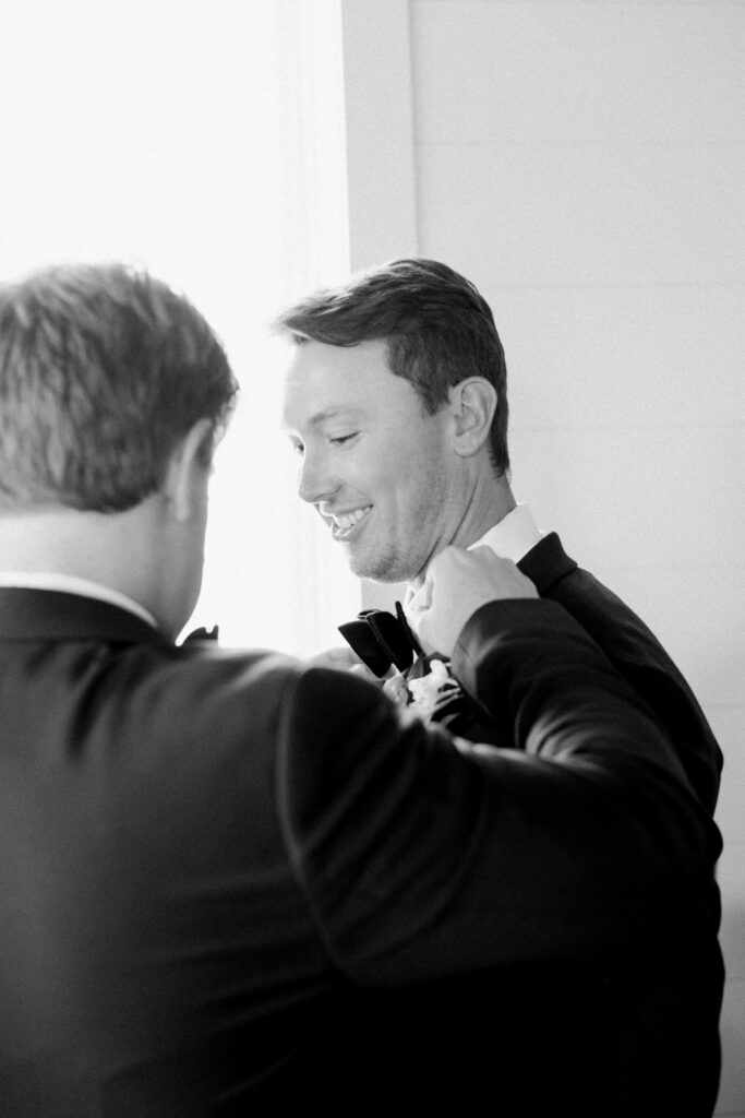 Groom getting ready photographed by Dallas Wedding Photographer, Bethany Erin Photography. 
