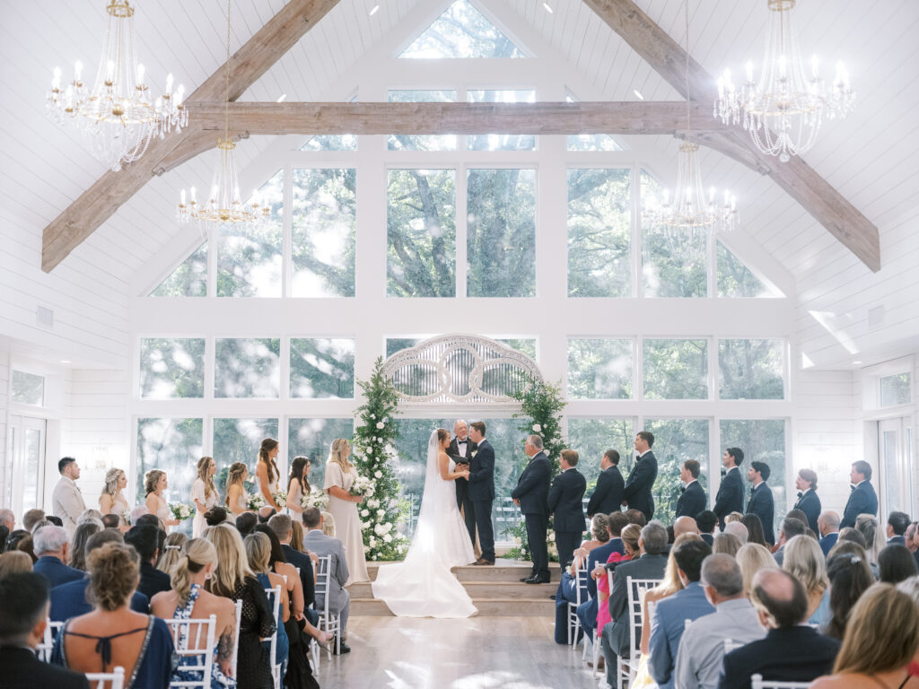 Wedding ceremony at The French Farmhouse photographed by Dallas Wedding Photographer, Bethany Erin Photography. 