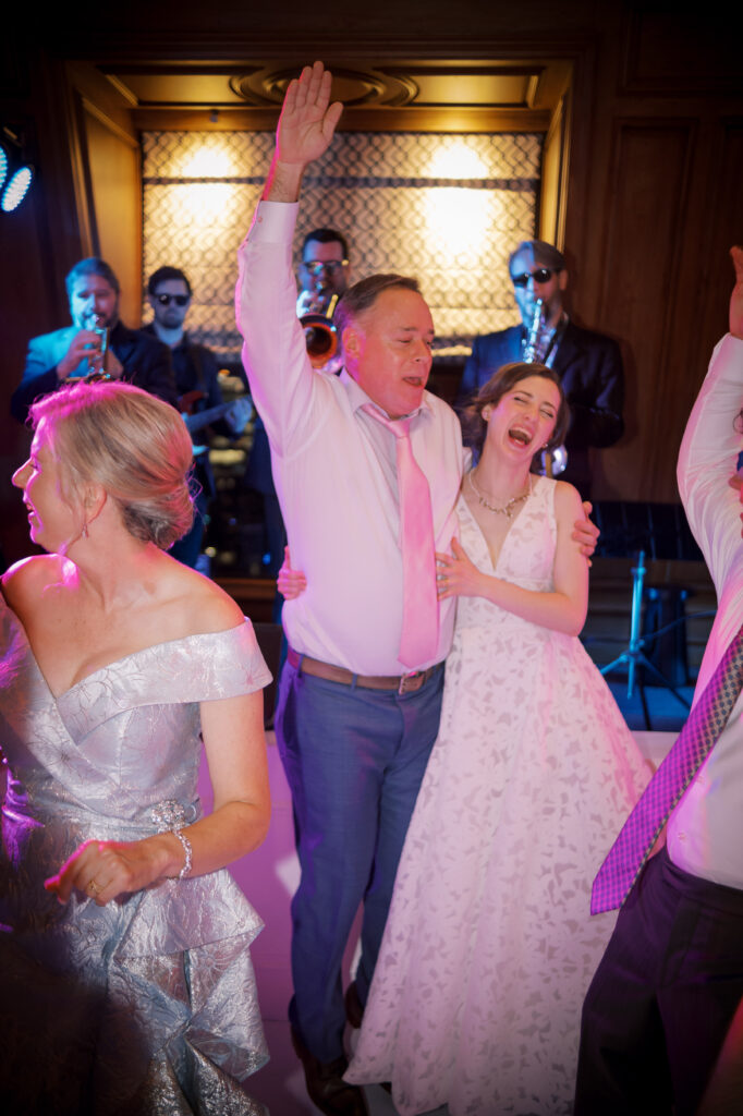 Bride & father dancing at reception at The Crescent Club, photographed by Dallas Wedding Photographer, Bethany Erin Photography.