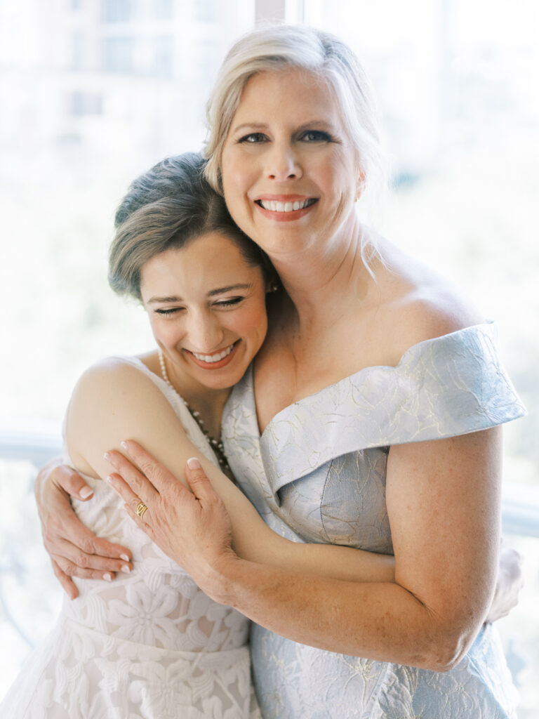 Bride with her mother, photographed by Dallas Wedding Photographer, Bethany Erin Photography.